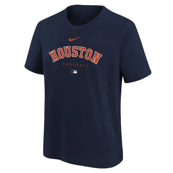 Houston astros nike youth authentic collection early work tri blend t shirt Navy Yth M