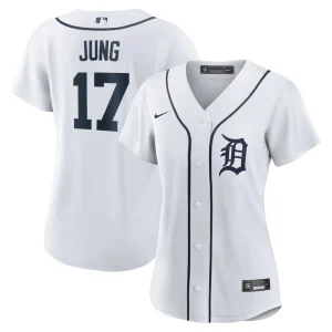 Jace jung detroit tigers nike womens home replica jersey White