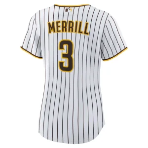 Jackson merrill san diego padres nike womens home replica jersey White L