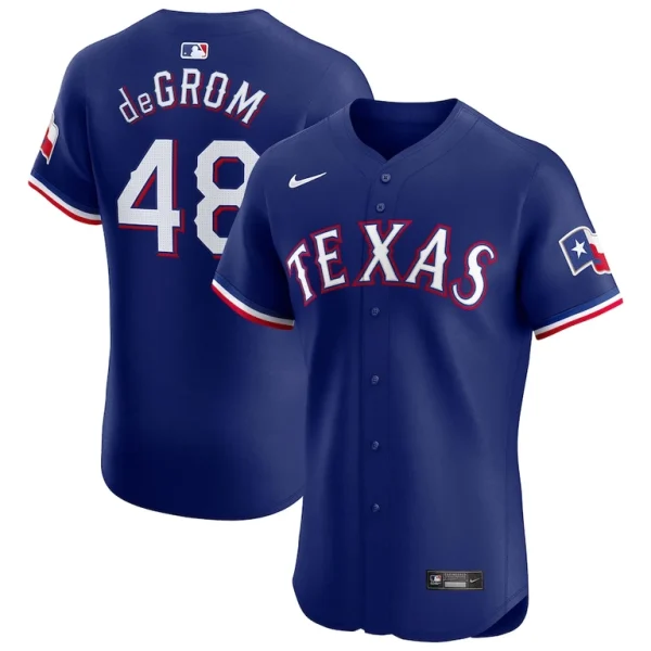 Jacob degrom texas rangers nike alternate elite player jersey Royal