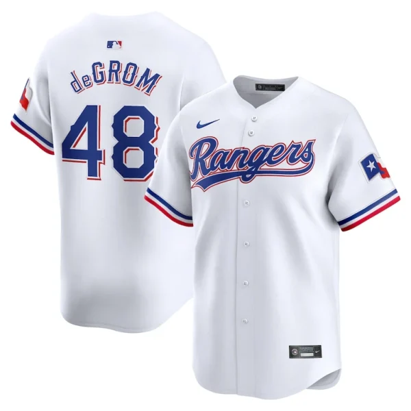 Jacob degrom texas rangers nike home limited player jersey White