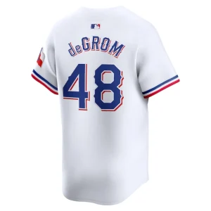 Jacob degrom texas rangers nike home limited player jersey White L