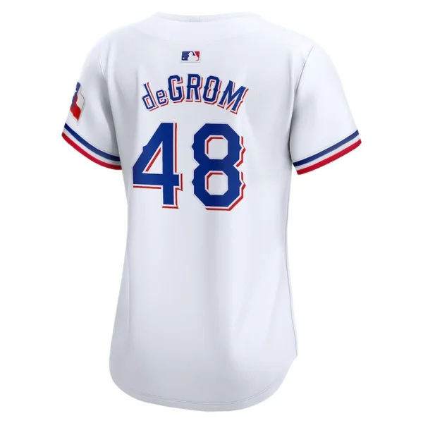 Jacob degrom texas rangers nike womens home limited player jersey White L