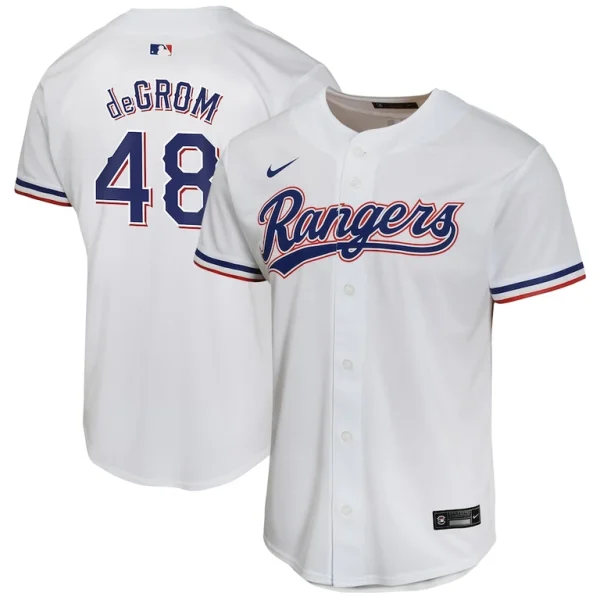 Jacob degrom texas rangers nike youth home game player jersey White