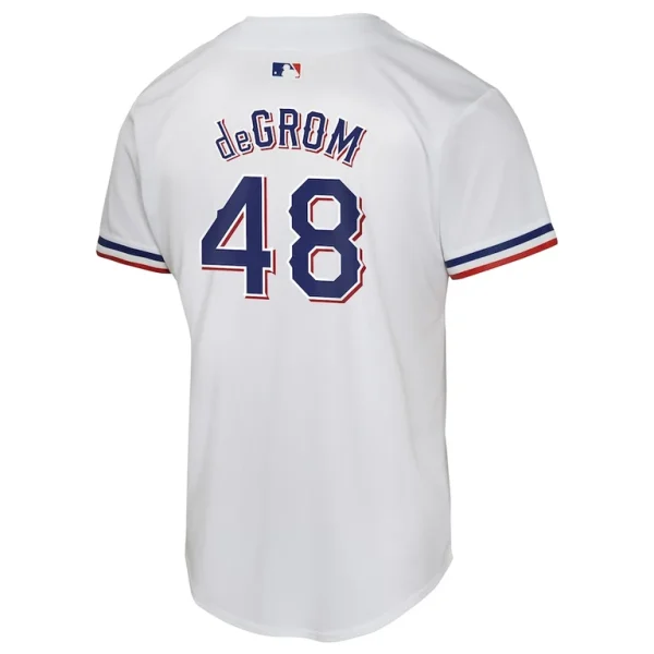 Jacob degrom texas rangers nike youth home game player jersey White Yth L