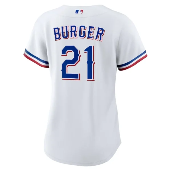 Jake burger texas rangers nike womens home replica jersey White L