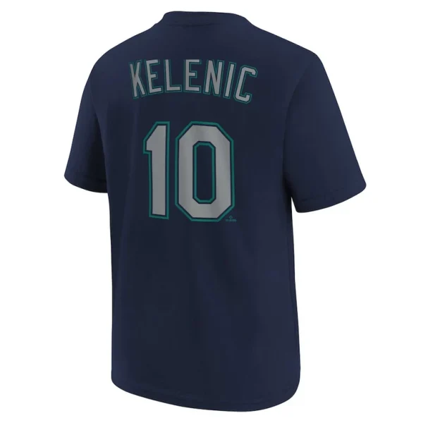 Jarred kelenic seattle mariners nike youth player name number t shirt Navy Yth L