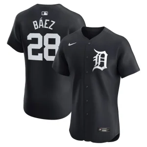 Javier baez detroit tigers nike alternate elite player jersey Navy