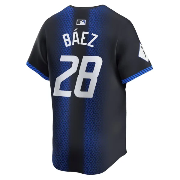 Javier baez detroit tigers nike city connect limited jersey Navy L