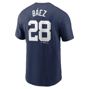 Javier baez detroit tigers nike fuse name number t shirt Navy L