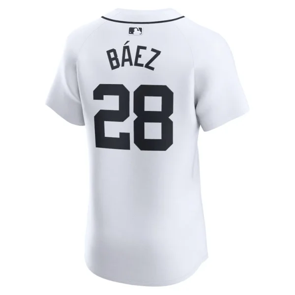 Javier baez detroit tigers nike home elite player jersey White 48