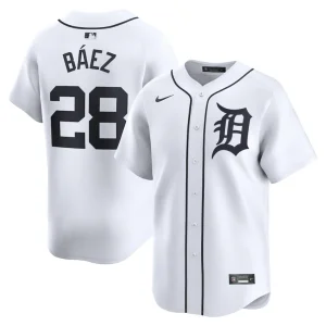 Javier baez detroit tigers nike home limited player jersey White