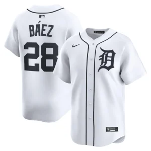 Javier baez detroit tigers nike home limited player jersey White