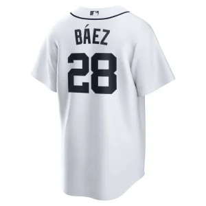 Javier baez detroit tigers nike home replica player jersey White L