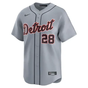 Javier baez detroit tigers nike road limited player jersey – gray Multi M