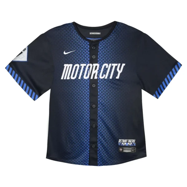 Javier baez detroit tigers nike toddler 2024 city connect limited jersey Navy 3T
