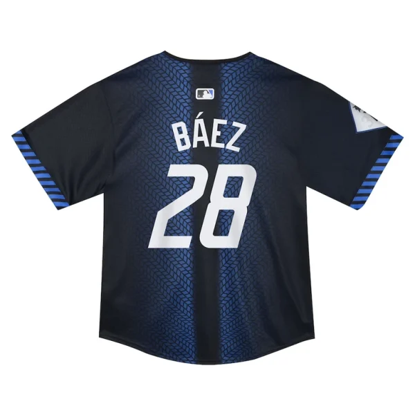 Javier baez detroit tigers nike toddler 2024 city connect limited jersey Navy 4T