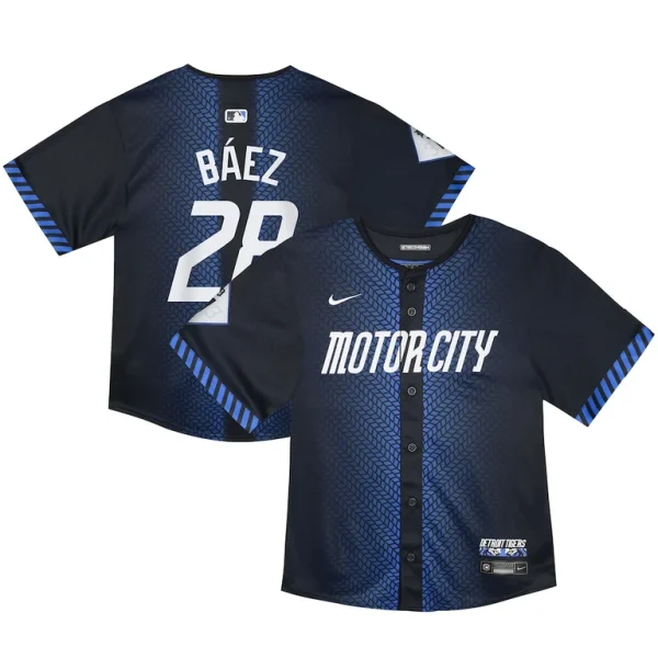 Javier baez detroit tigers nike toddler 2024 city connect limited jersey Navy
