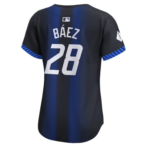 Javier baez detroit tigers nike womens 2024 city connect limited jersey Navy L