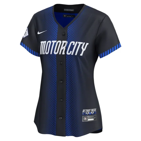 Javier baez detroit tigers nike womens 2024 city connect limited jersey Navy M