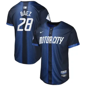 Javier baez detroit tigers nike youth 2024 city connect limited jersey Navy