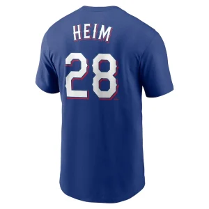 Jonah heim texas rangers nike youth name number t shirt Royal Yth L