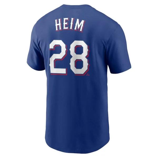 Jonah heim texas rangers nike youth name number t shirt Royal Yth L