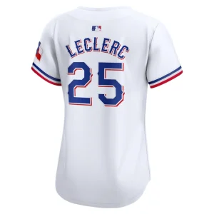 Jose leclerc texas rangers nike womens home limited player jersey White L
