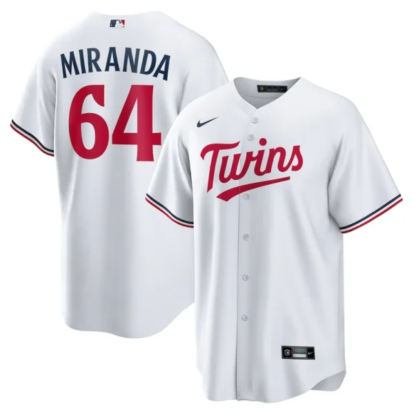 Jose miranda minnesota twins nike home replica jersey White