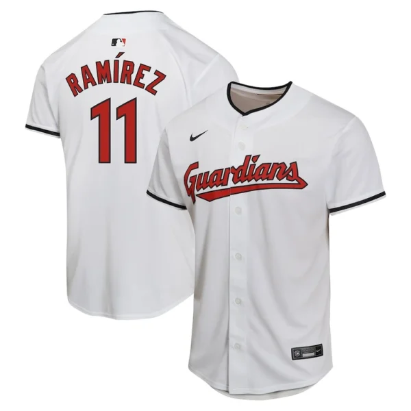 Jose ramirez cleveland guardians nike youth home game player jersey White