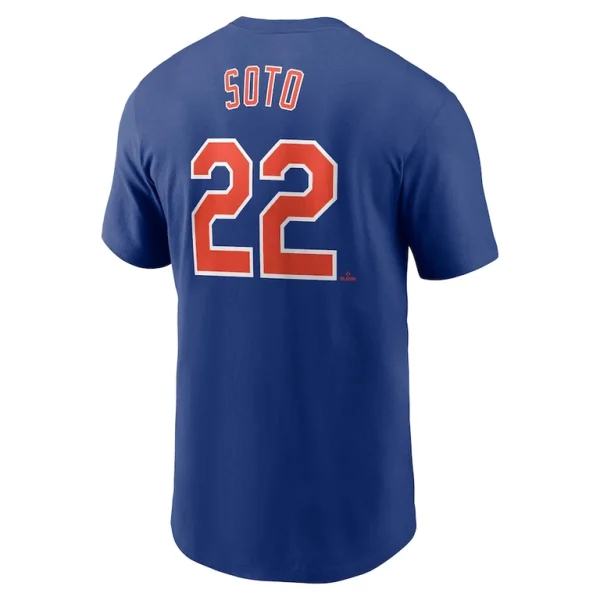 Juan soto new york mets nike fuse name number t shirt Royal L