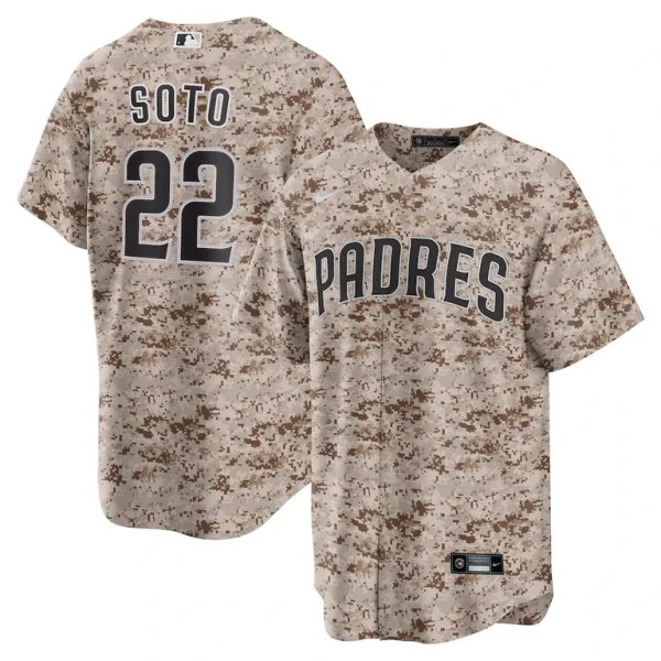 Juan soto san diego padres nike usmc alternate replica player jersey Camo