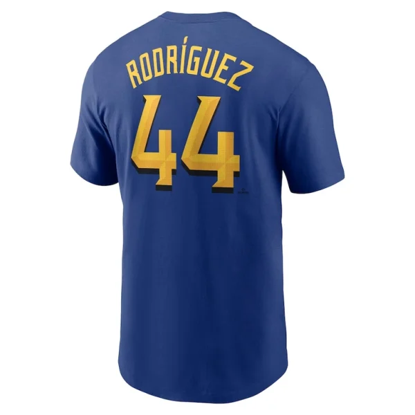 Julio rodriguez seattle mariners nike city connect fuse name number t shirt Royal L