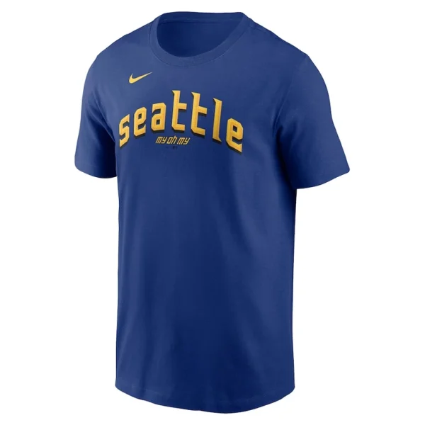 Julio rodriguez seattle mariners nike city connect fuse name number t shirt Royal M