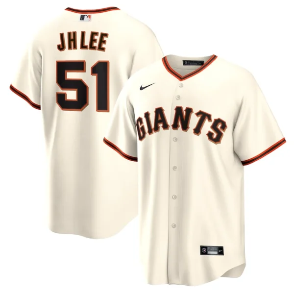Jung hoo lee san francisco giants nike home replica player jersey Cream