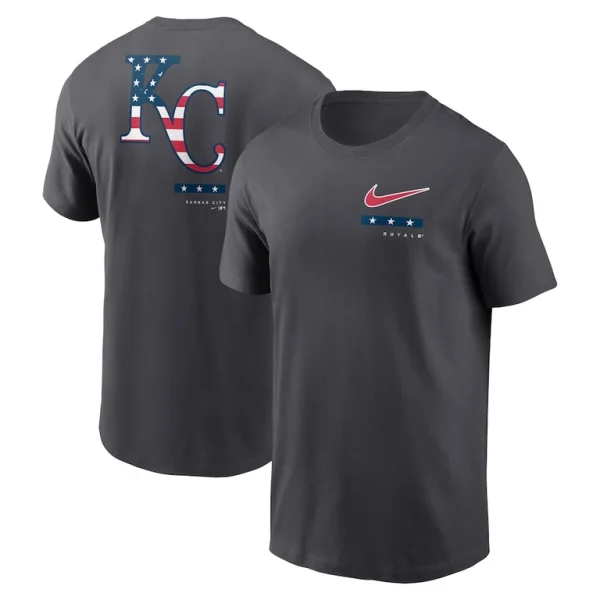 Kansas city royals nike americana t shirt anthracite Multi