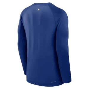 Kansas city royals nike authentic collection game time raglan performance long sleeve t shirt Royal L