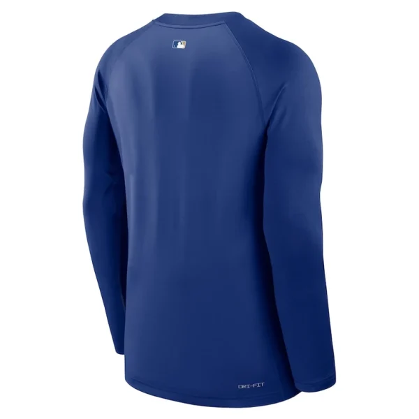 Kansas city royals nike authentic collection game time raglan performance long sleeve t shirt Royal L