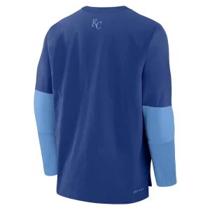 Kansas city royals nike authentic collection player lightweight performance long sleeve top Royallight blue L