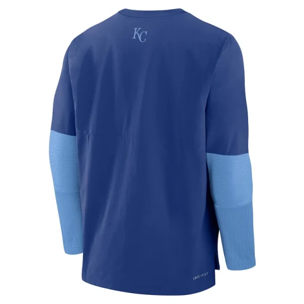 Kansas city royals nike authentic collection player lightweight performance long sleeve top Royallight blue L