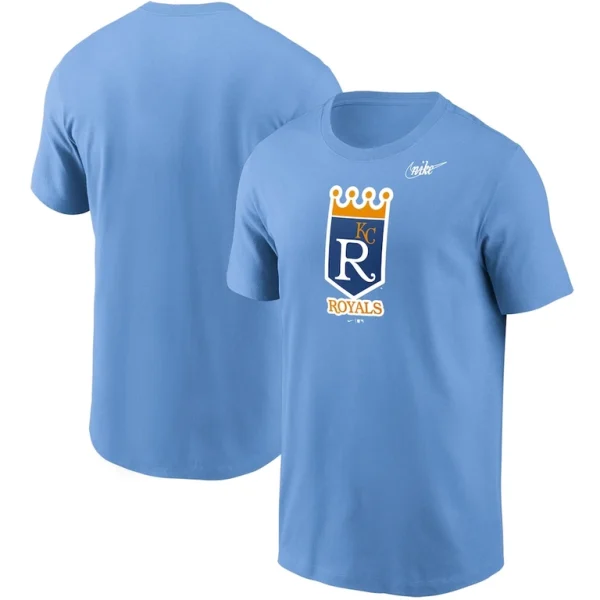 Kansas city royals nike cooperstown collection logo t shirt Light blue