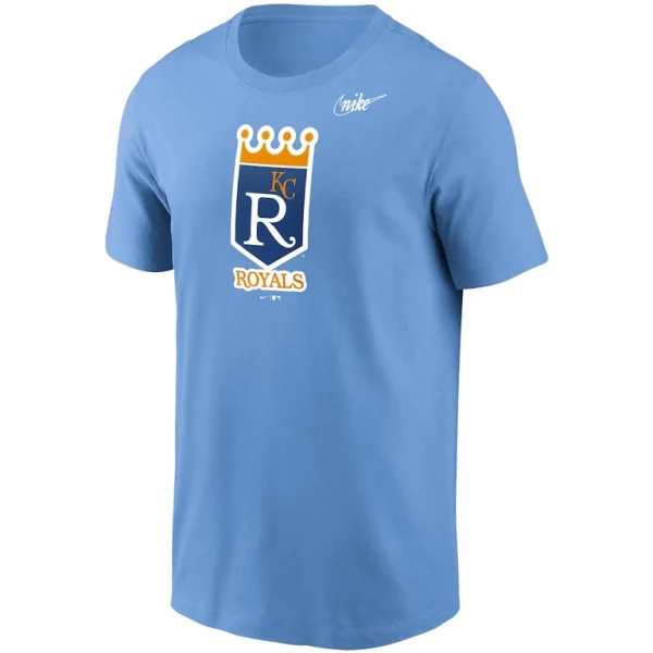 Kansas city royals nike cooperstown collection logo t shirt Light blue M
