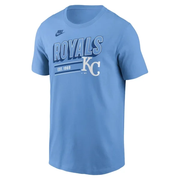 Kansas city royals nike cooperstown collection retro t shirt Light blue M