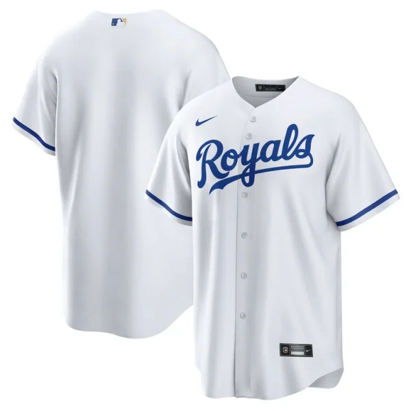 Kansas city royals nike home blank replica jersey White