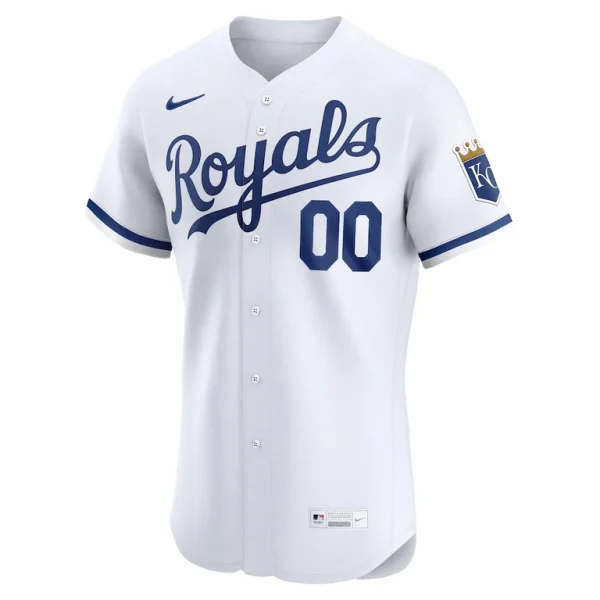 Kansas city royals nike home elite custom jersey White 44