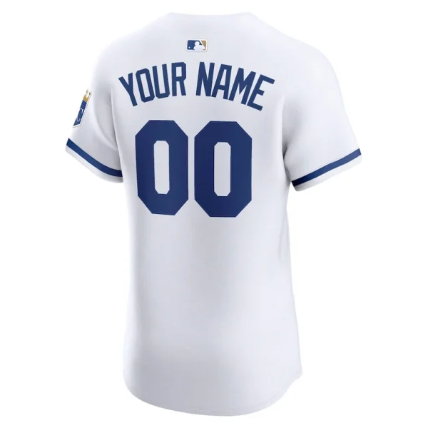 Kansas city royals nike home elite custom jersey White 48