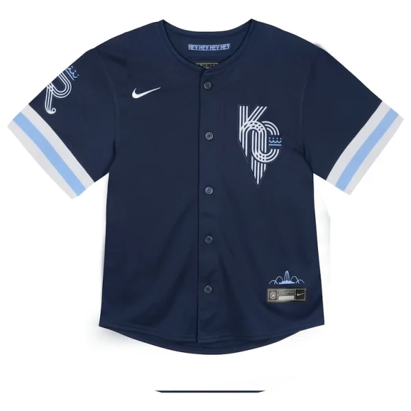 Kansas city royals nike toddler city connect limited jersey Navy 3T