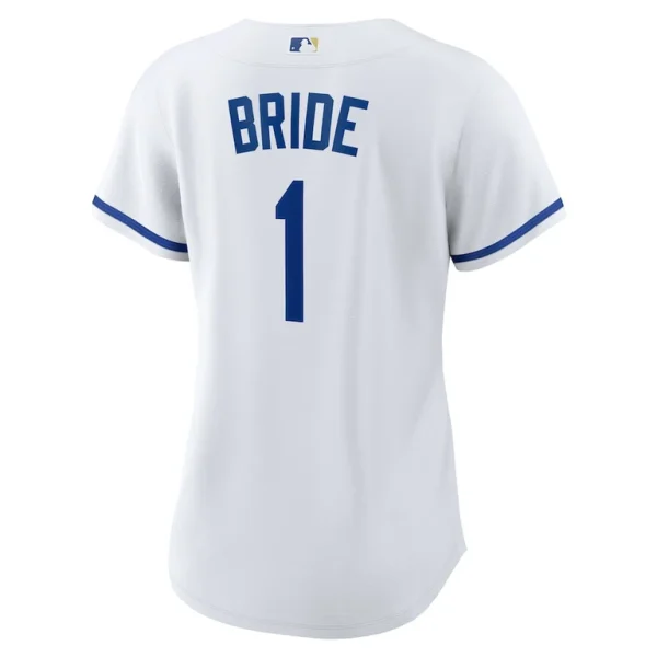 Kansas city royals nike womens 1 bride home replica jersey White L