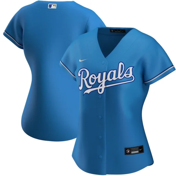 Kansas city royals nike womens alternate replica team jersey Light blue