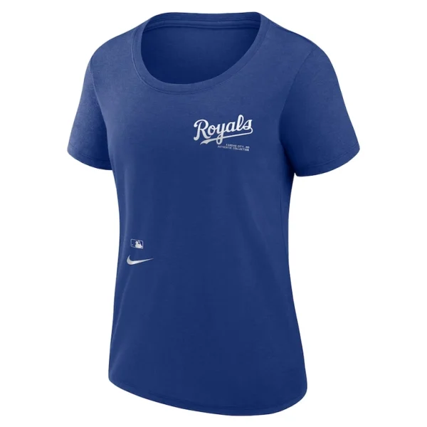 Kansas city royals nike womens authentic collection performance scoop neck t shirt Royal S